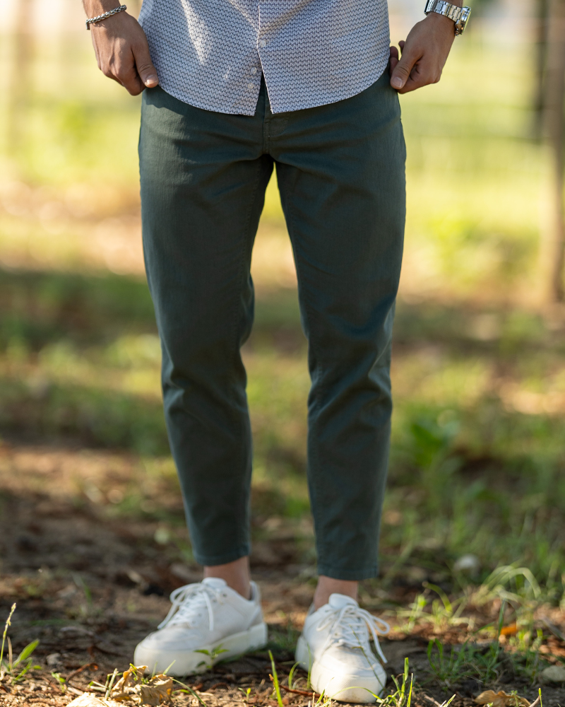 CALÇAS SKINNY CROPPED
