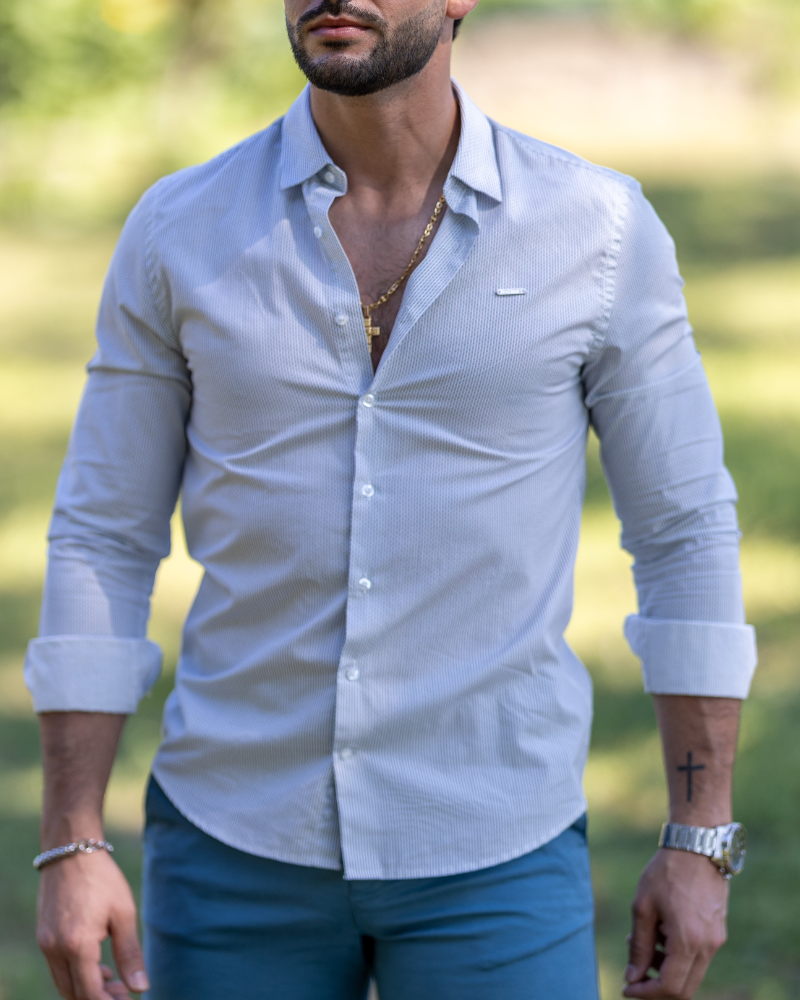CAMISA COM ESTAMPADO DE PONTO