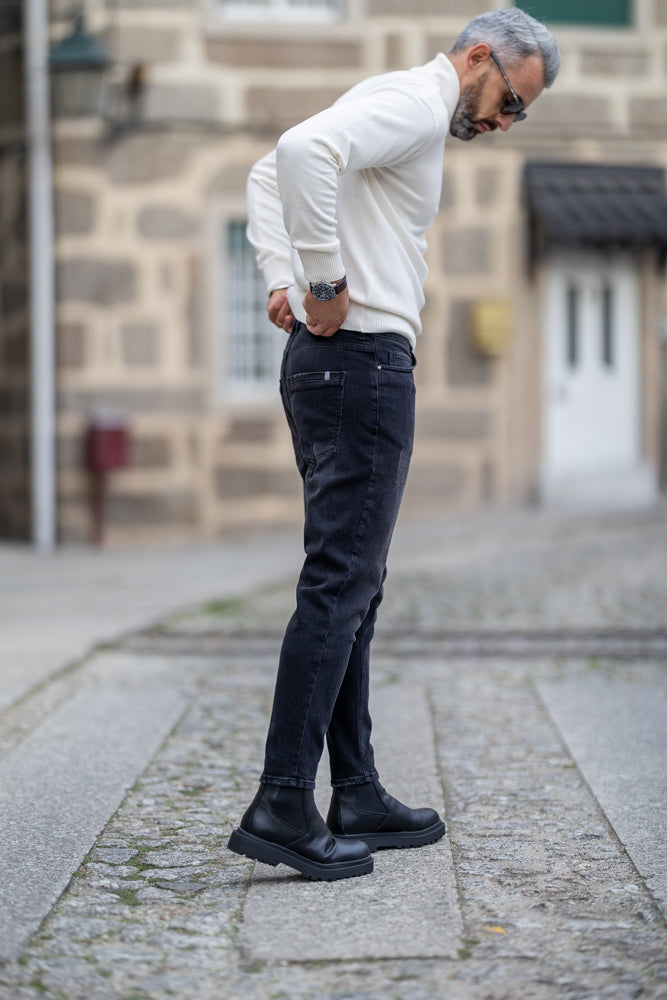 JEANS SKINNY CROPPED