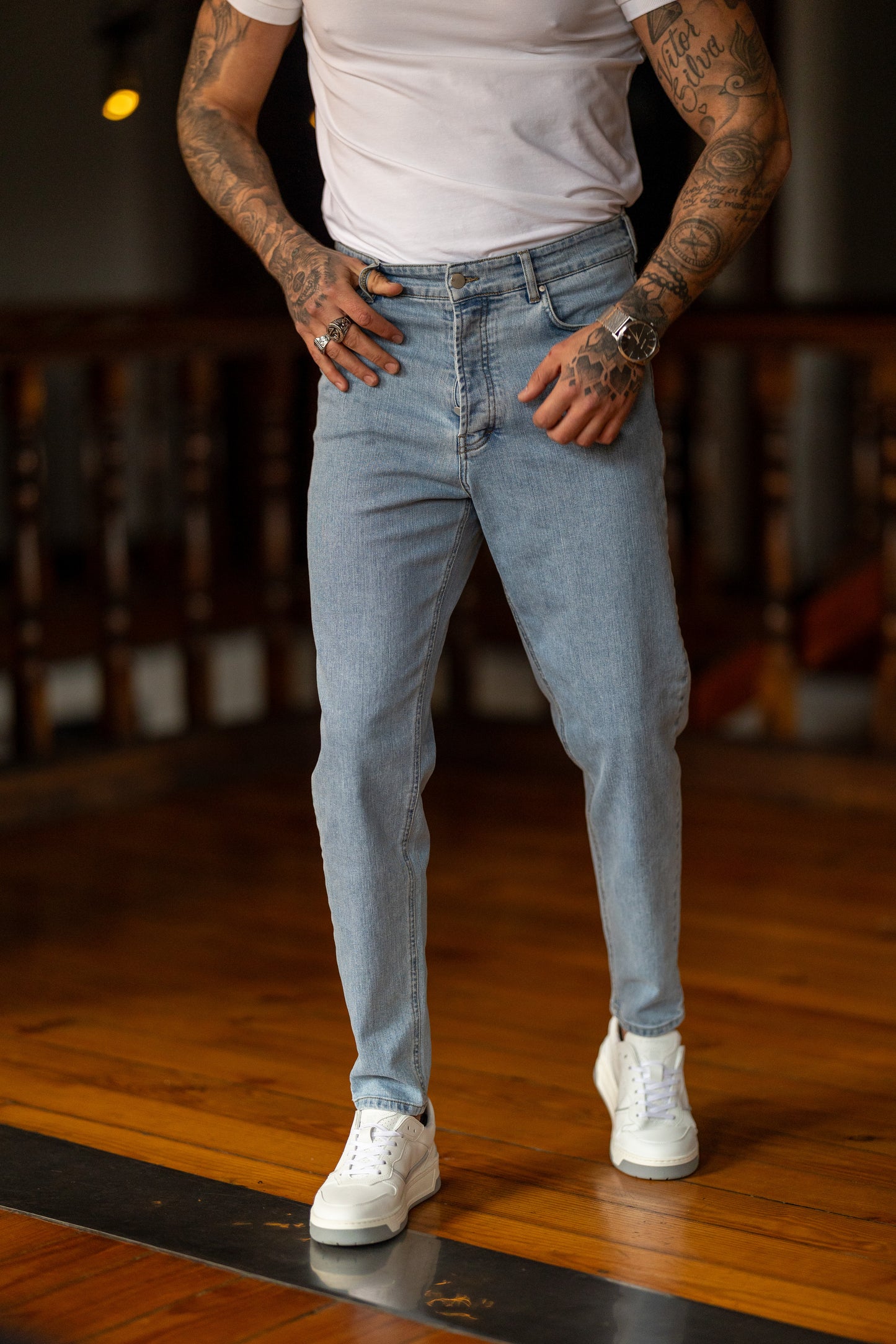 JEANS SKINNY CROPPED