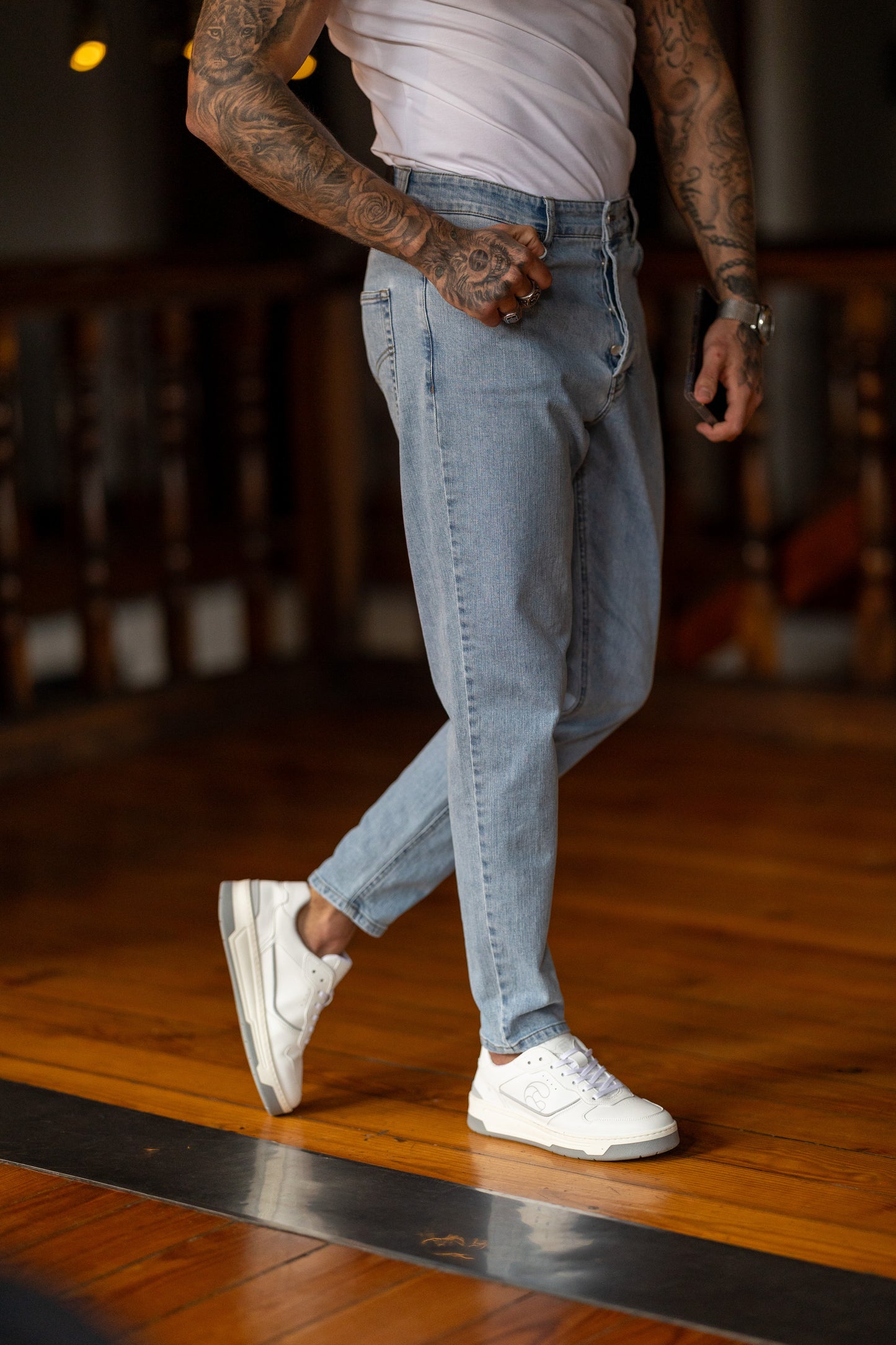JEANS SKINNY CROPPED