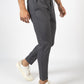 CALÇAS SLIM FIT CINZENTAS COM CÓS ELÁSTICO