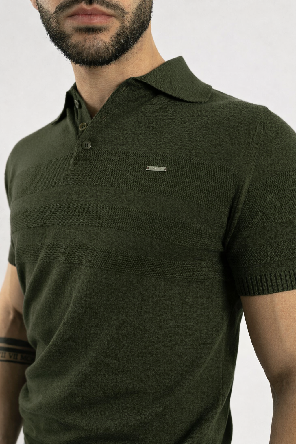 Polo com Textura Homem