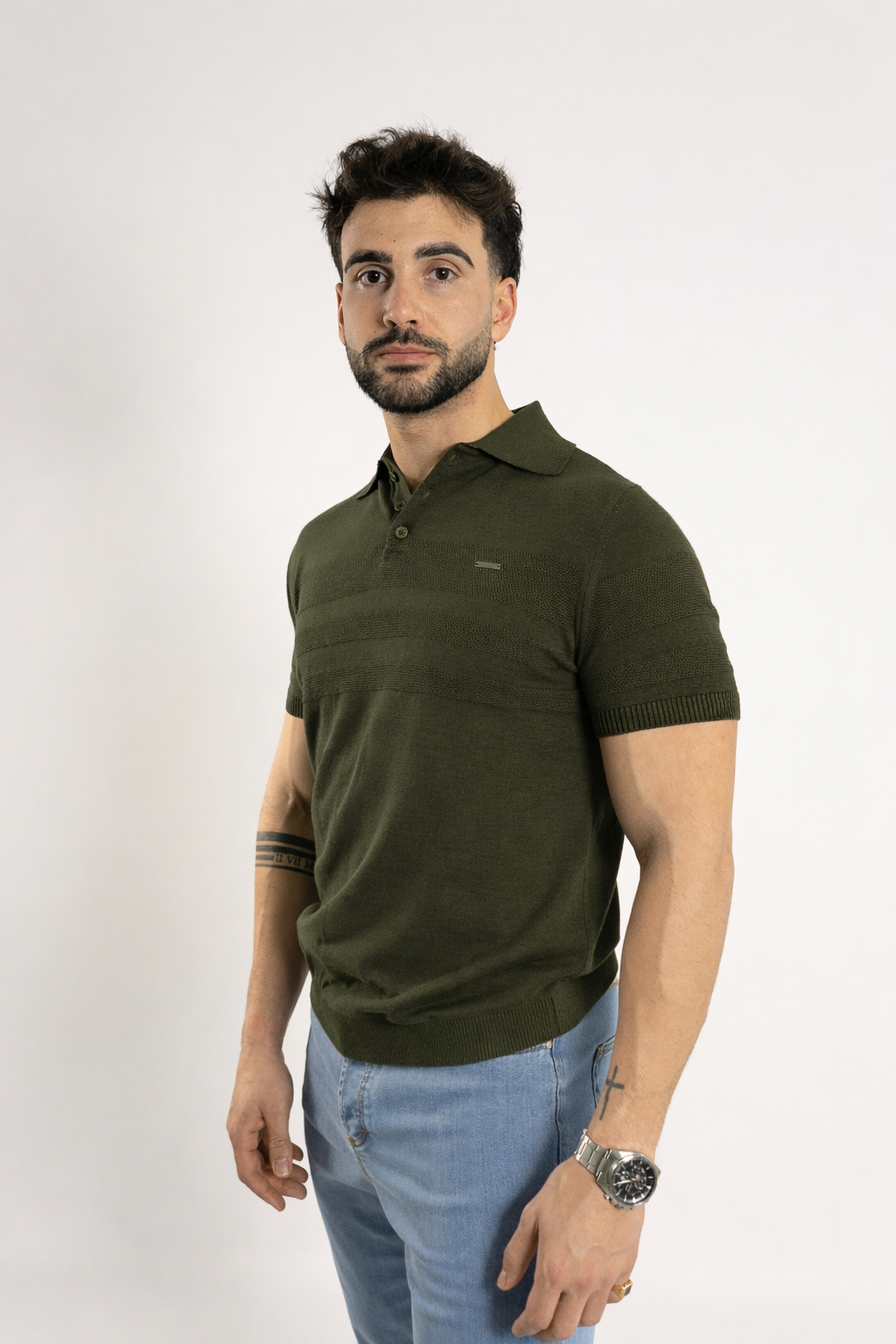 Polo com Textura Homem