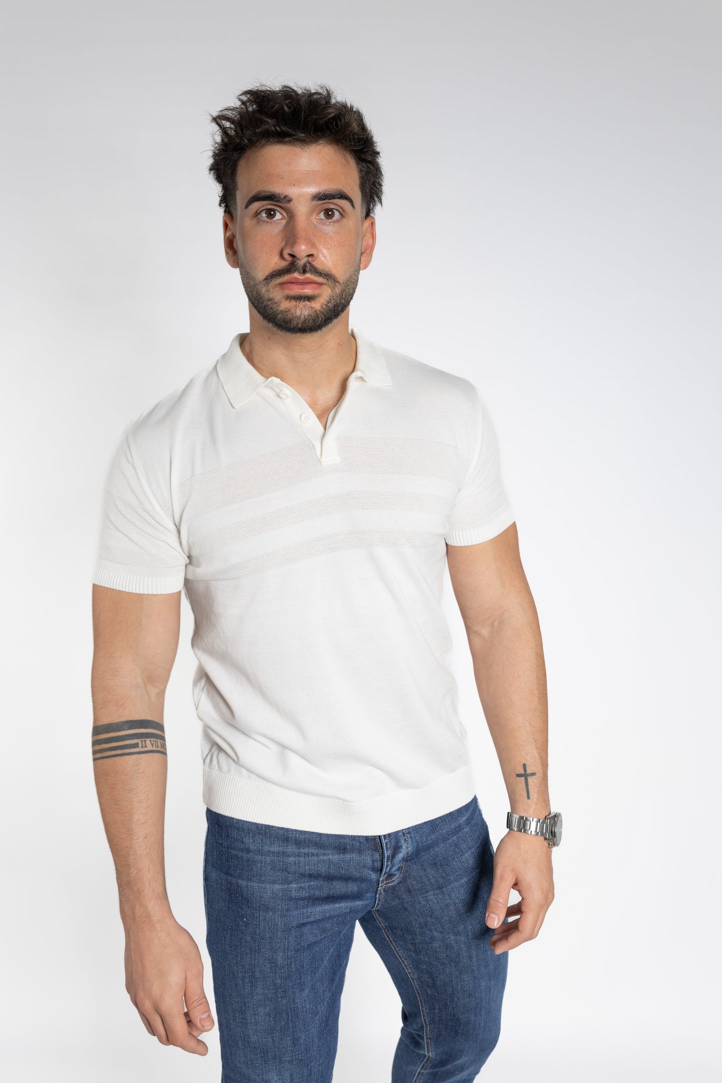 Polo com Textura Homem