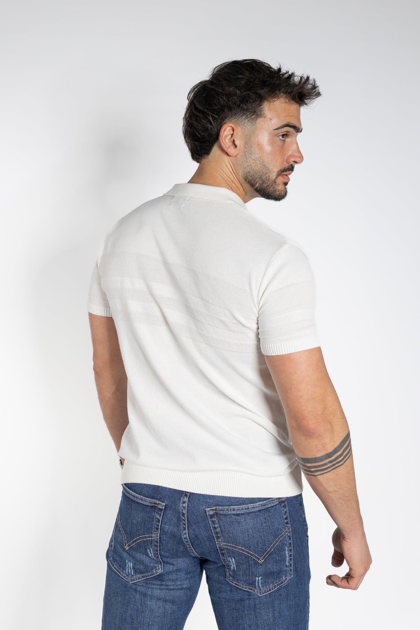 Polo com Textura Homem