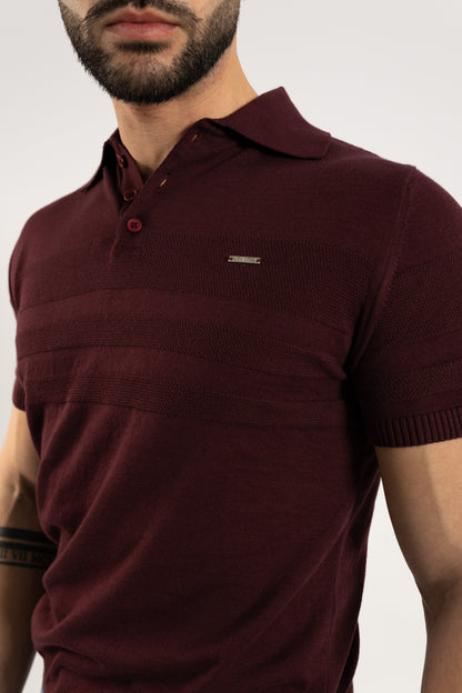 Polo com Textura Homem