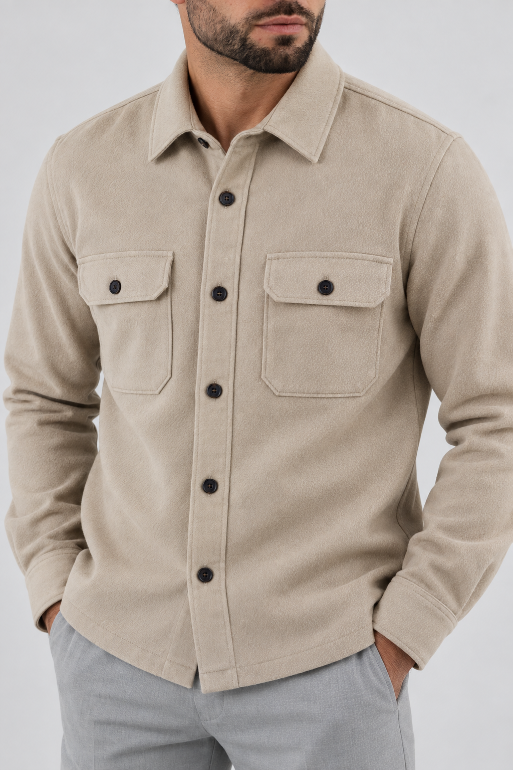 SOBRECAMISA COM BOLSOS