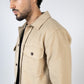 SOBRECAMISA COM BOLSOS CAMEL