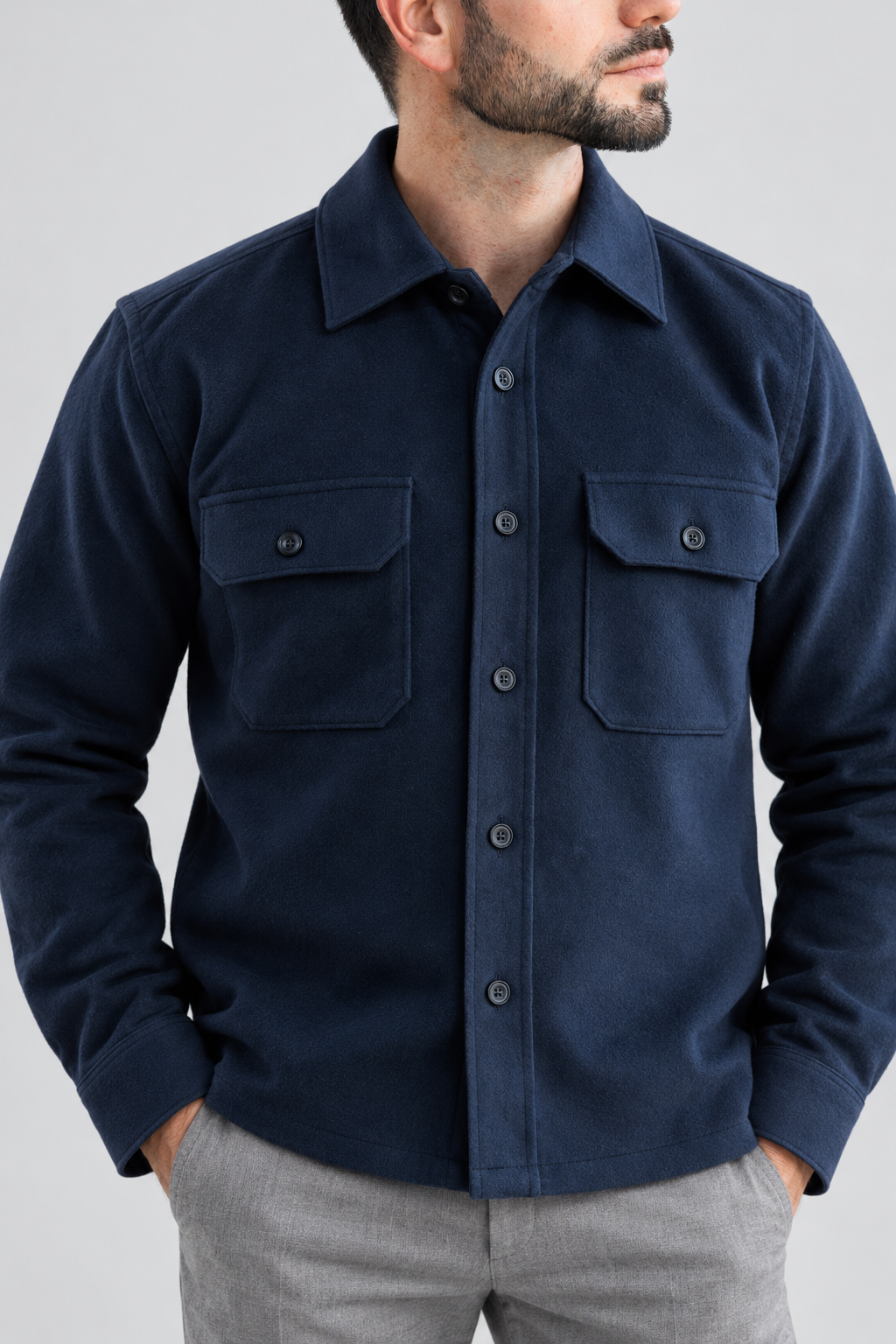 SOBRECAMISA COM BOLSOS