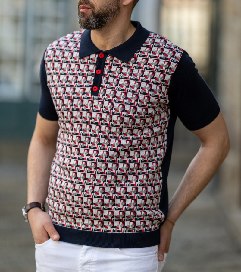 POLO MALHA JACQUARD