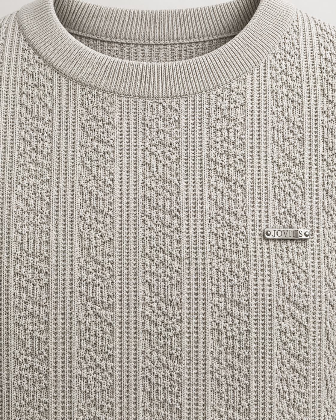 Camisola de malha com textura