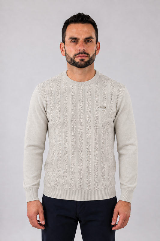 Camisola de malha com textura