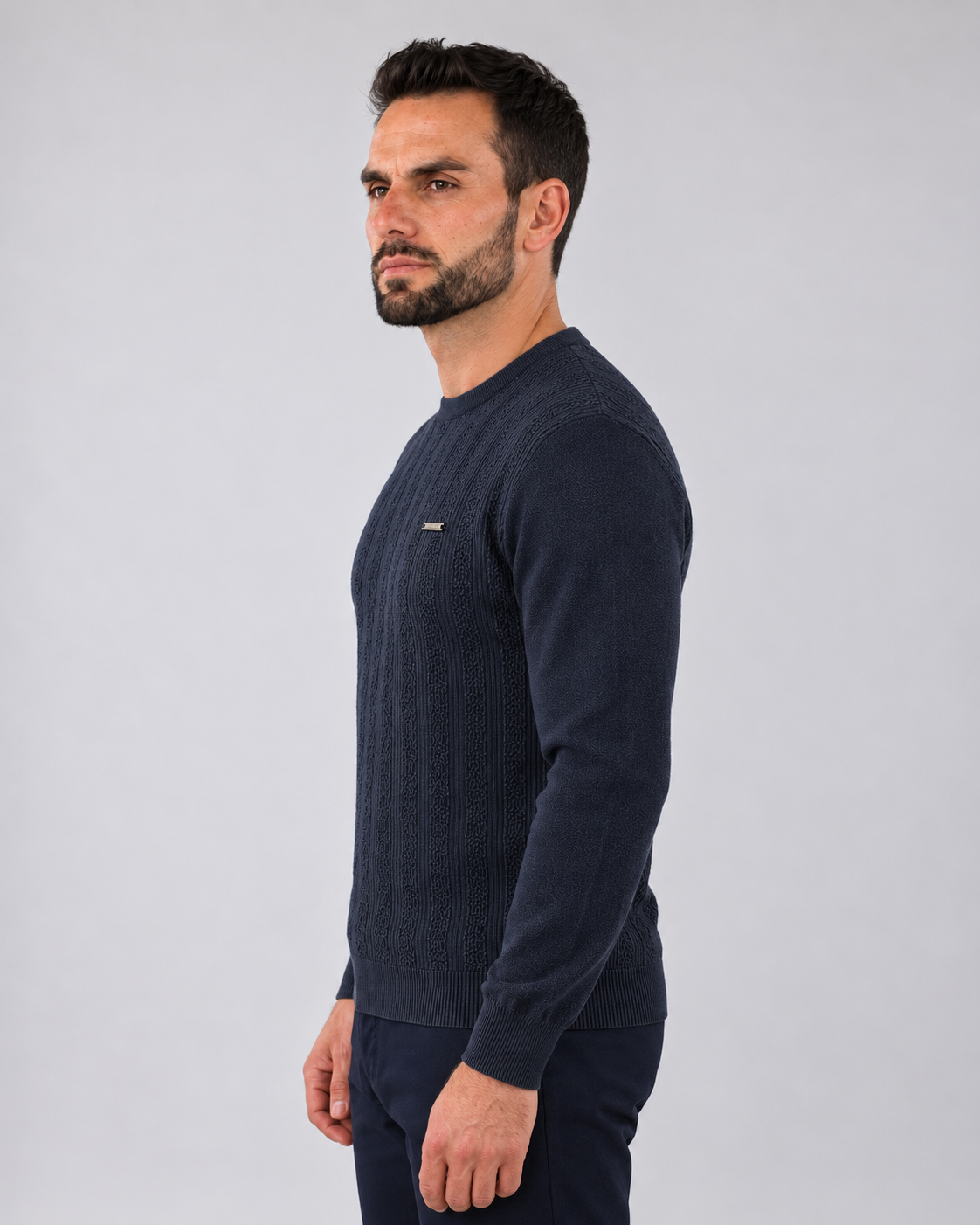 Camisola de malha com textura