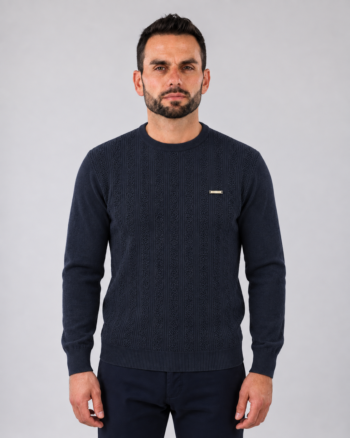 Camisola de malha com textura