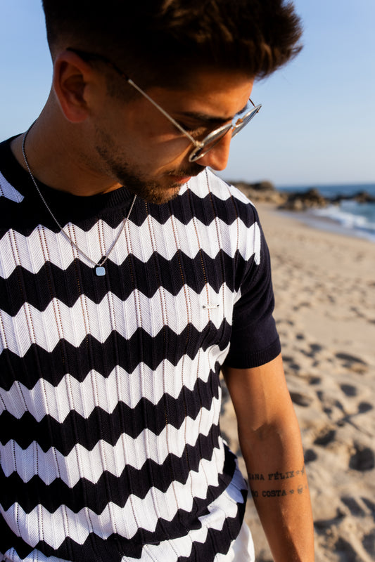 Polo Padrão Geométrico