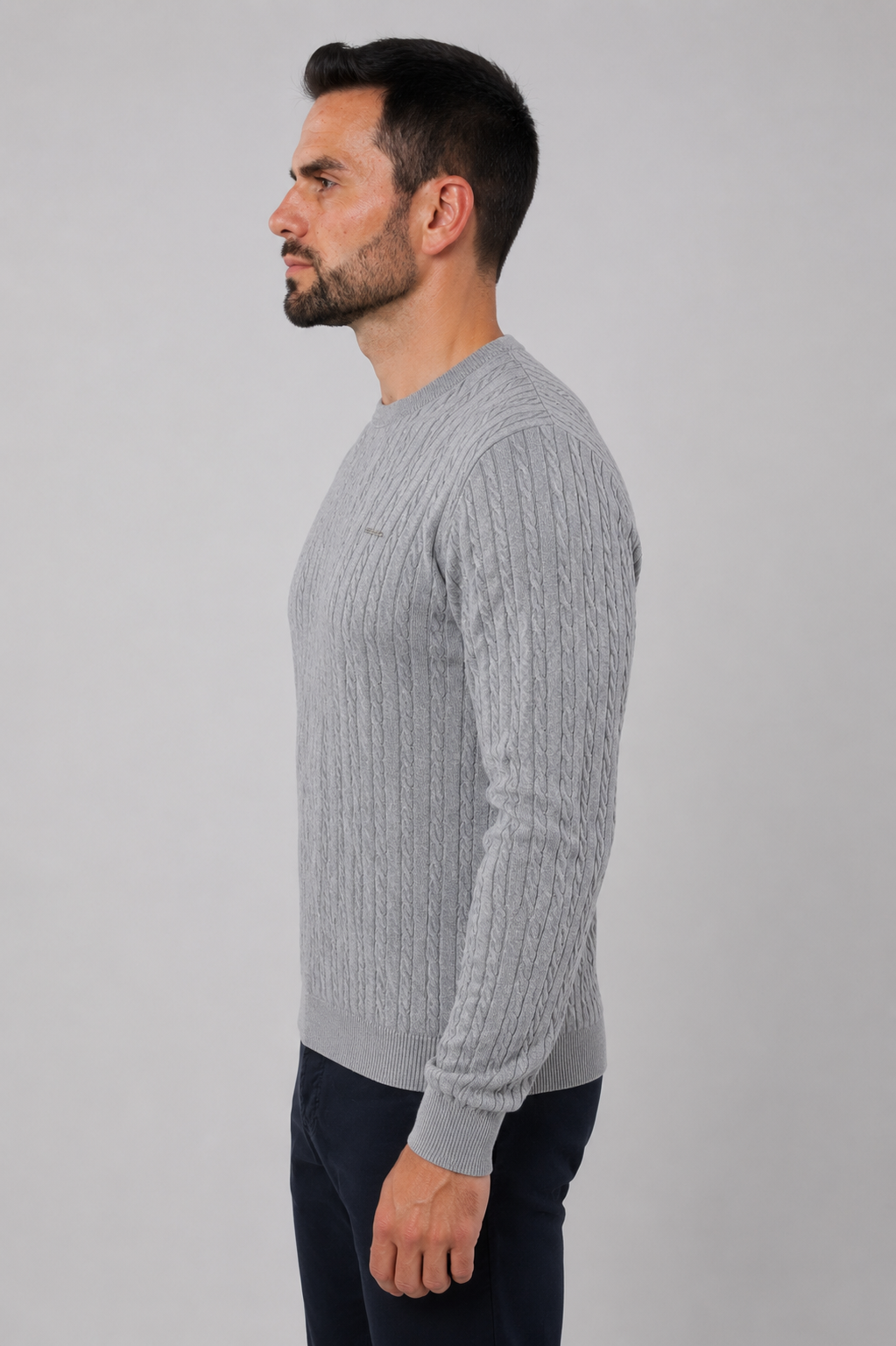 Camisola de Gola Redonda com Tranças