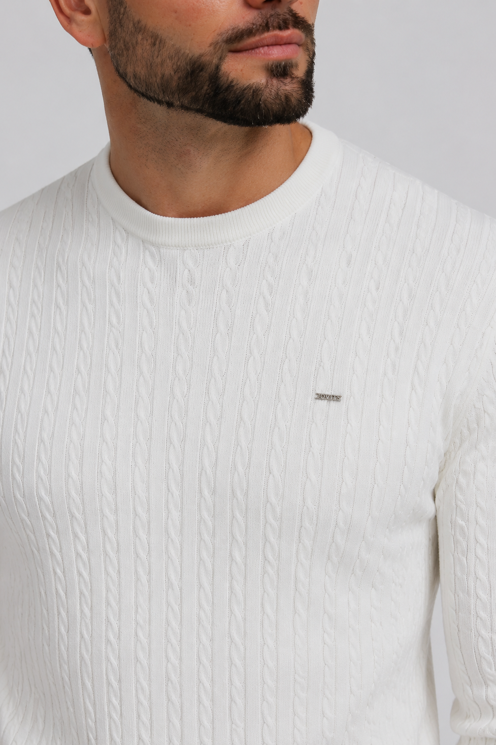 Camisola de Gola Redonda com Tranças