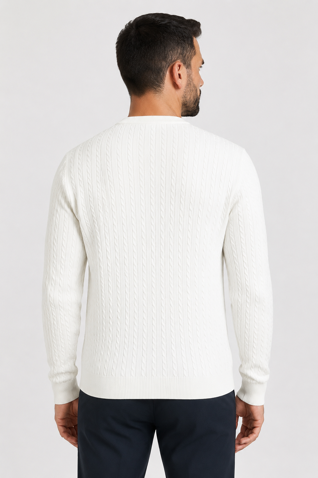 Camisola de Gola Redonda com Tranças