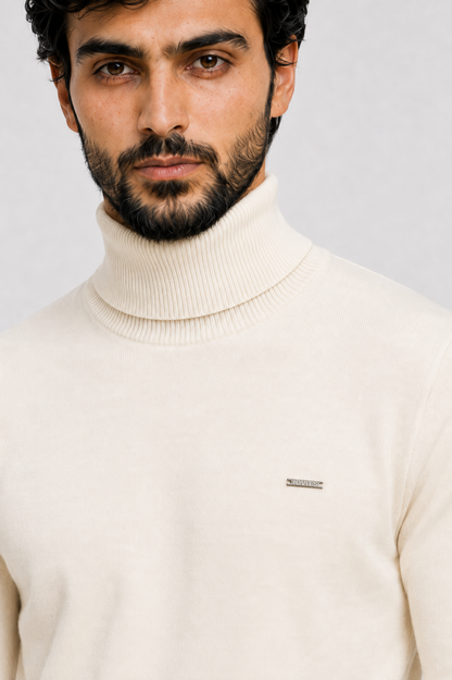 Camisola de Gola Alta - Off White