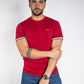 T-shirt com detalhe contrastante nas mangas