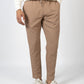 CALÇAS SLIM FIT COM CÓS ELÁSTICO