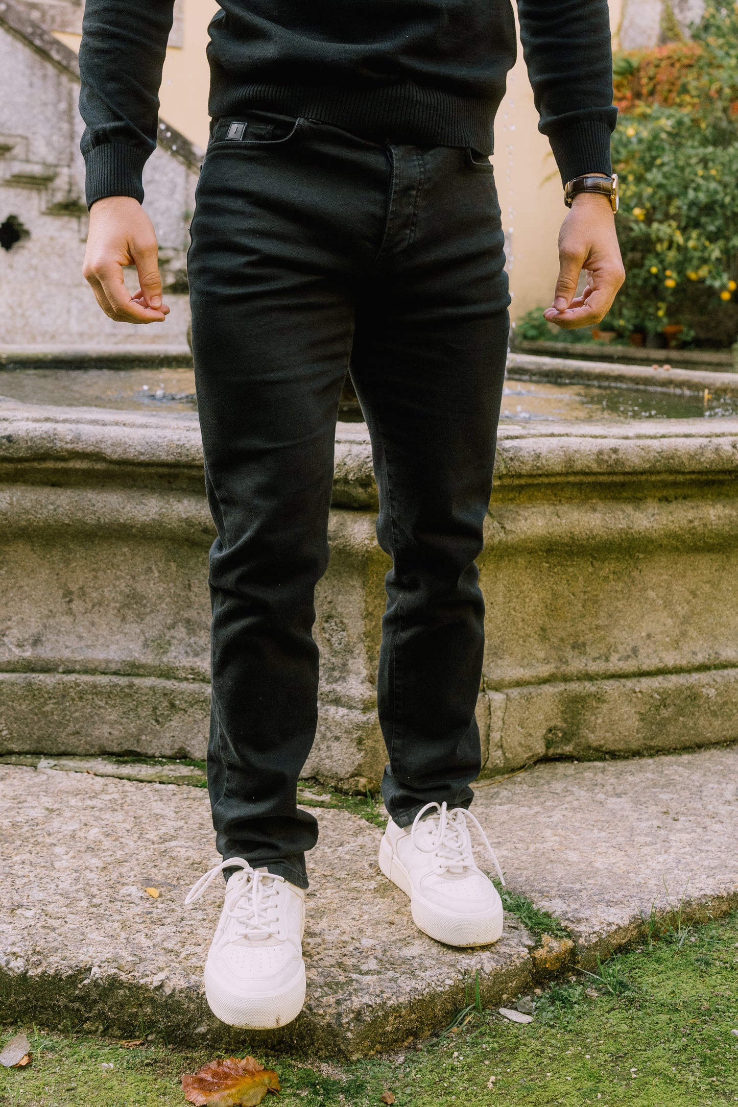 Calça Jeans Regular Fit Preto