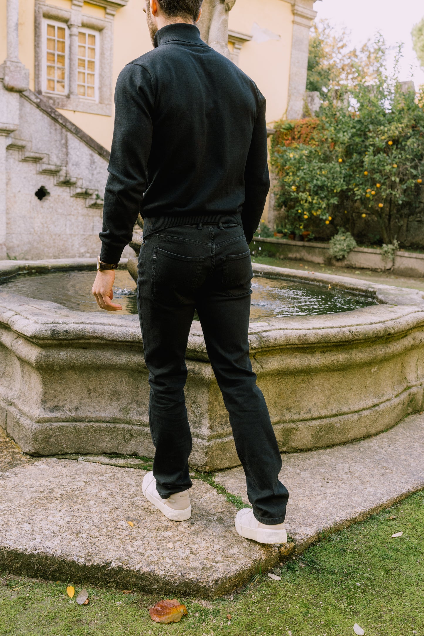 Calça Jeans Regular Fit Preto