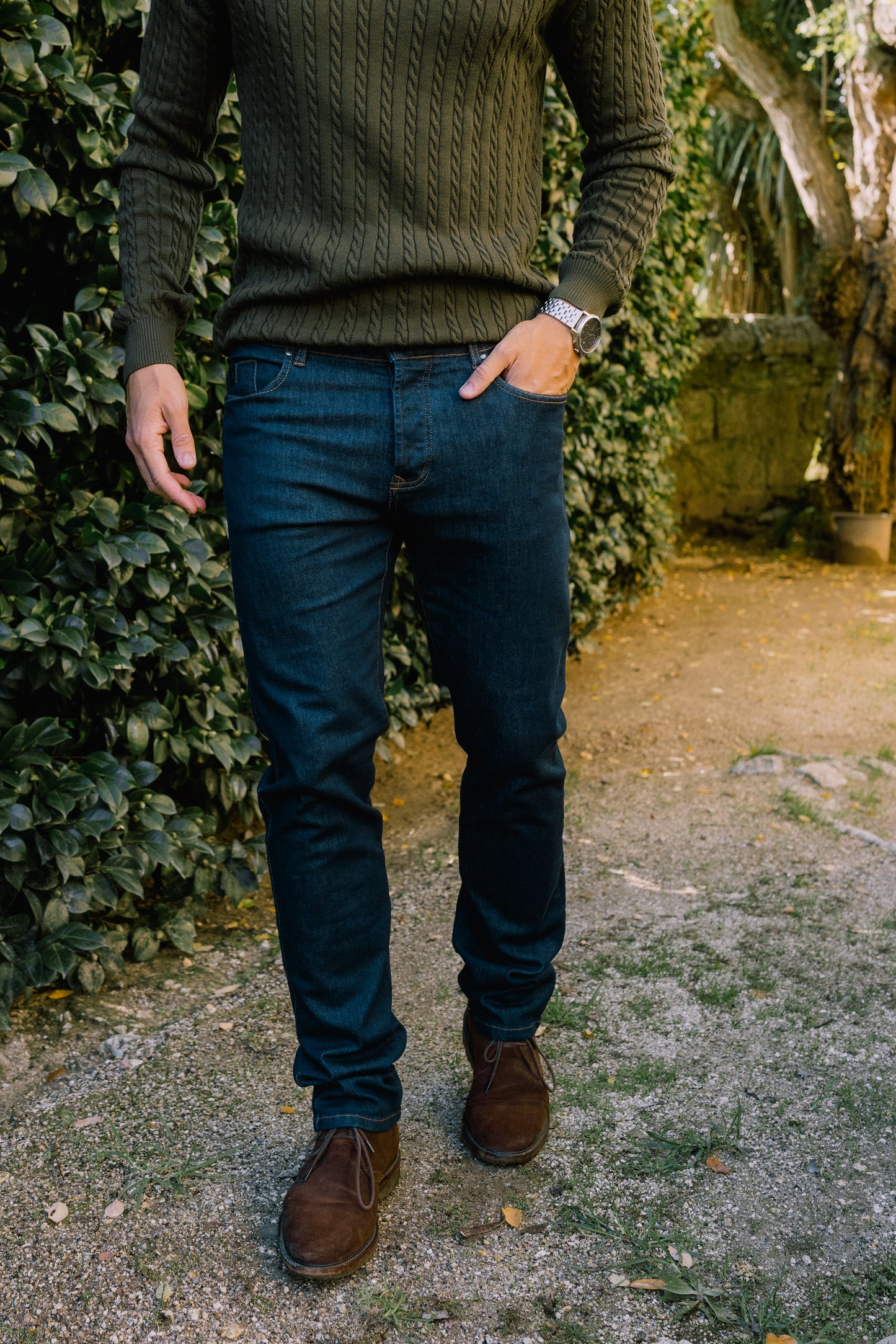 Calça Jeans Regular Fit Azul Escuro