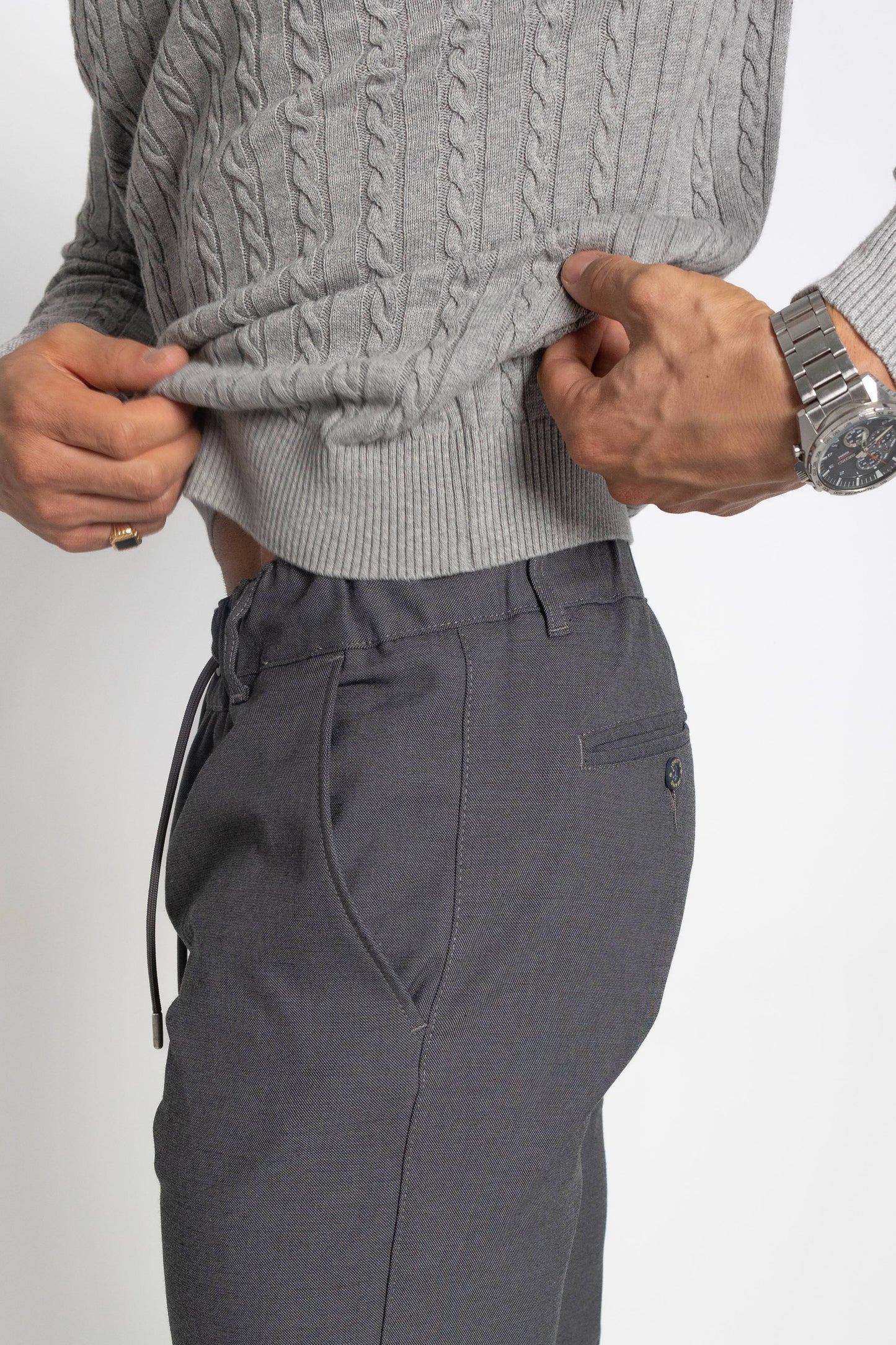 CORD FABRIC PANTS